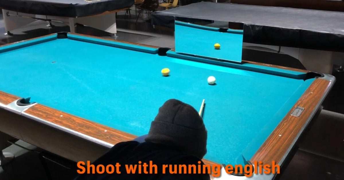 Billiard Pool Training for Bank Shot, Kick Shot, Rail First, & Stroke